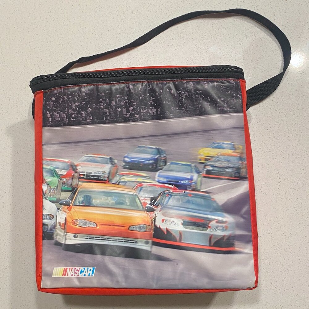 Vintage Nascar Thermal Cooler Large Lunchbox Bag